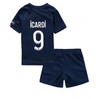 Paris Saint-Germain Mauro Icardi #9 Fotballklær Hjemmedraktsett Barn 2022-23 Kortermet (+ korte bukser)